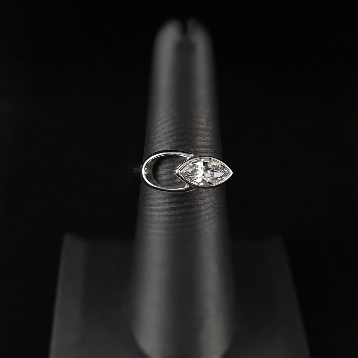 925 Sterling Silver With Clear Marquise Cut Swarovski