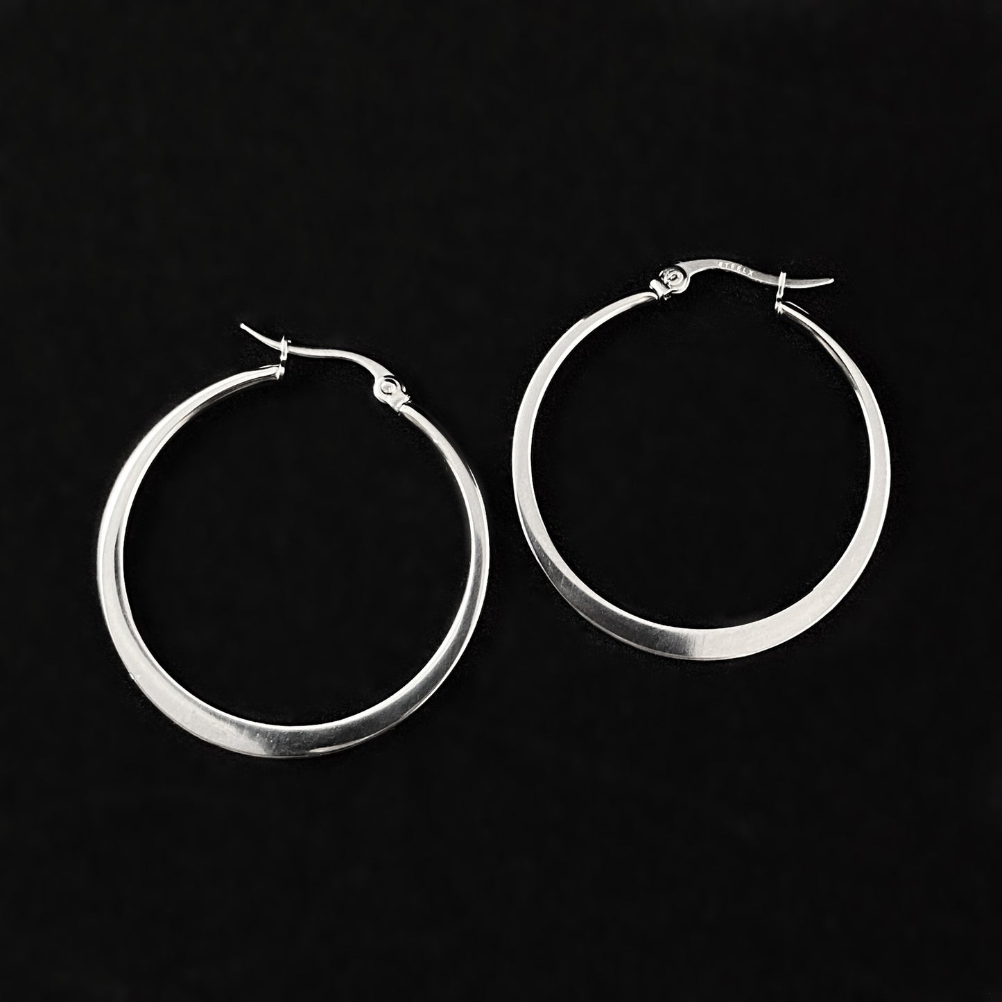 Stainless Steel Everyday Hoop Earrings - Elle Jewelry