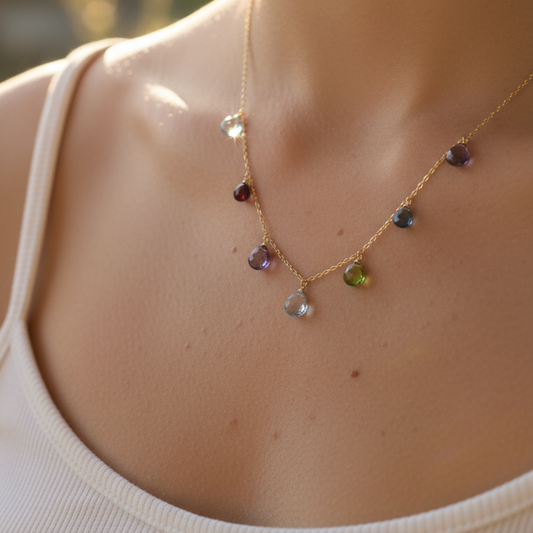 Rainbow Sparkler Necklace