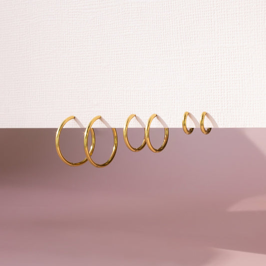 Tiny Classic Clicker Hoop Earrings