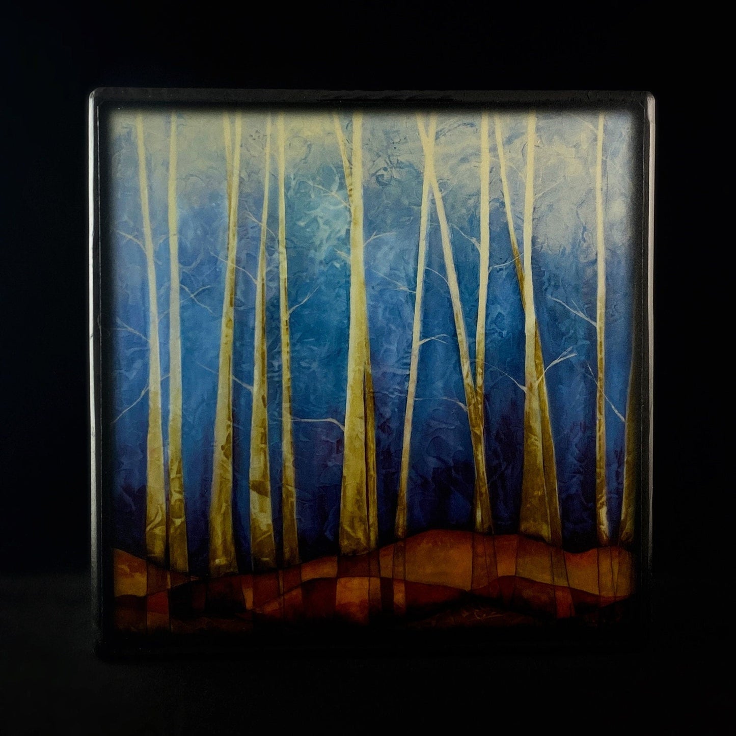 A Brisk Walk At Dusk Among The Trees, Art Block - Unique Home/Office Decor