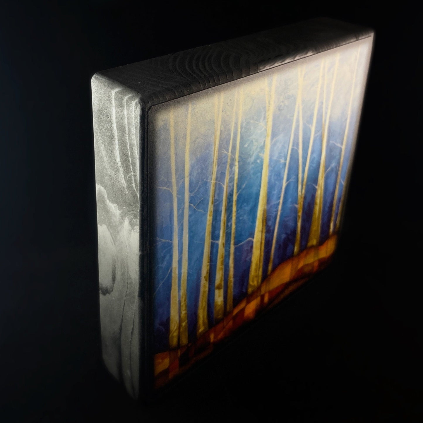 A Brisk Walk At Dusk Among The Trees, Art Block - Unique Home/Office Decor