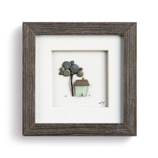 A Place to Call Home Sharon Nowlan Pebble Art - Gray