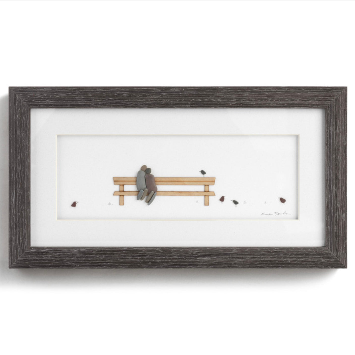 Always There Sharon Nowlan Pebble Art - Gray