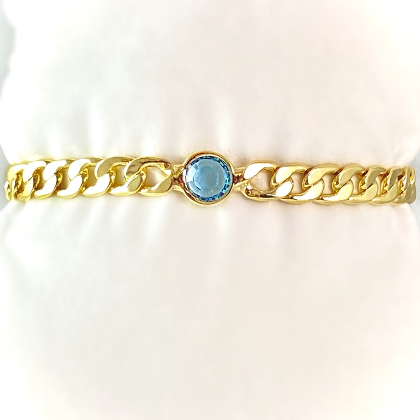 Aquamarine Crystal Elegant Bracelet Dewdrop - Sorrelli -
