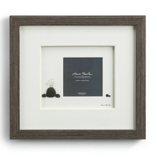 Baby Bird Photo Frame, Sharon Nowlan Pebble Art
