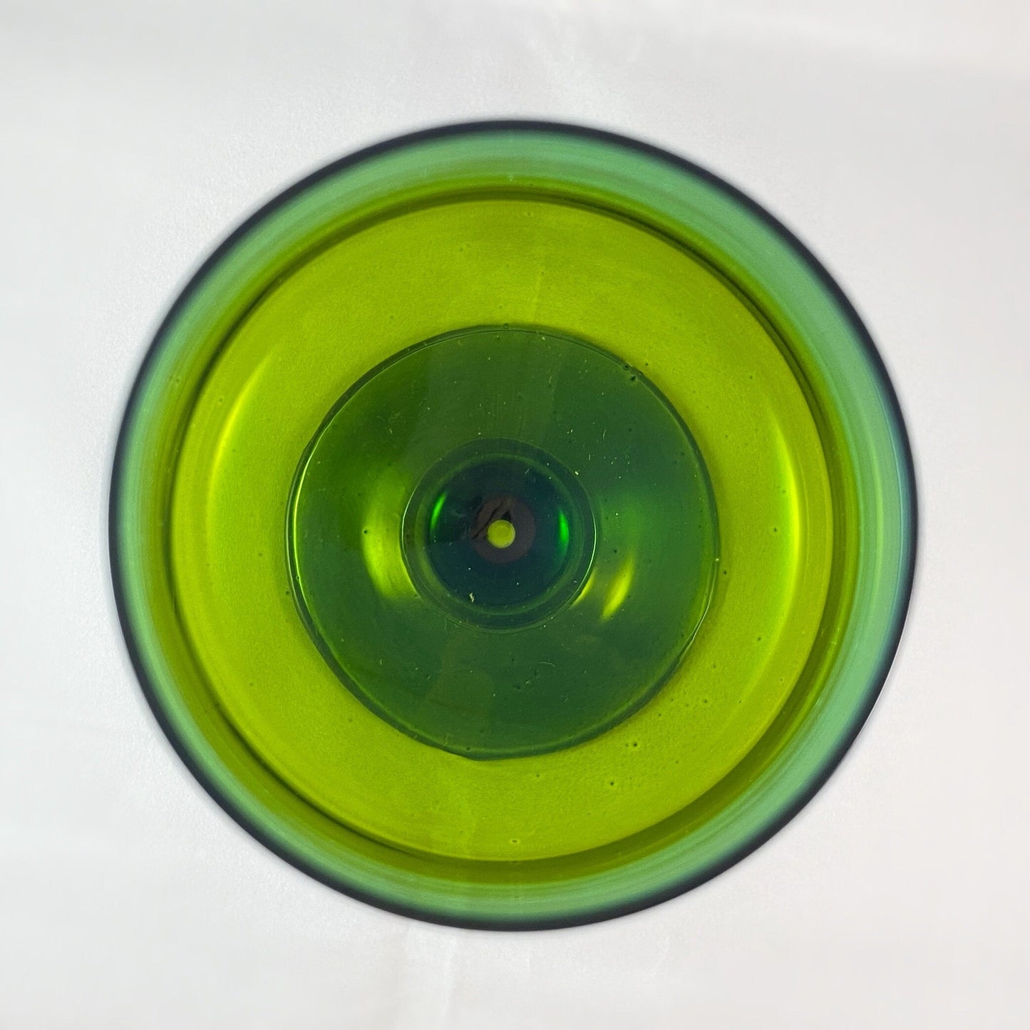 Blue/Green Ombre Gradient Venetian Glass Wine Glass - Handmade in Italy, Colorful Murano Glass