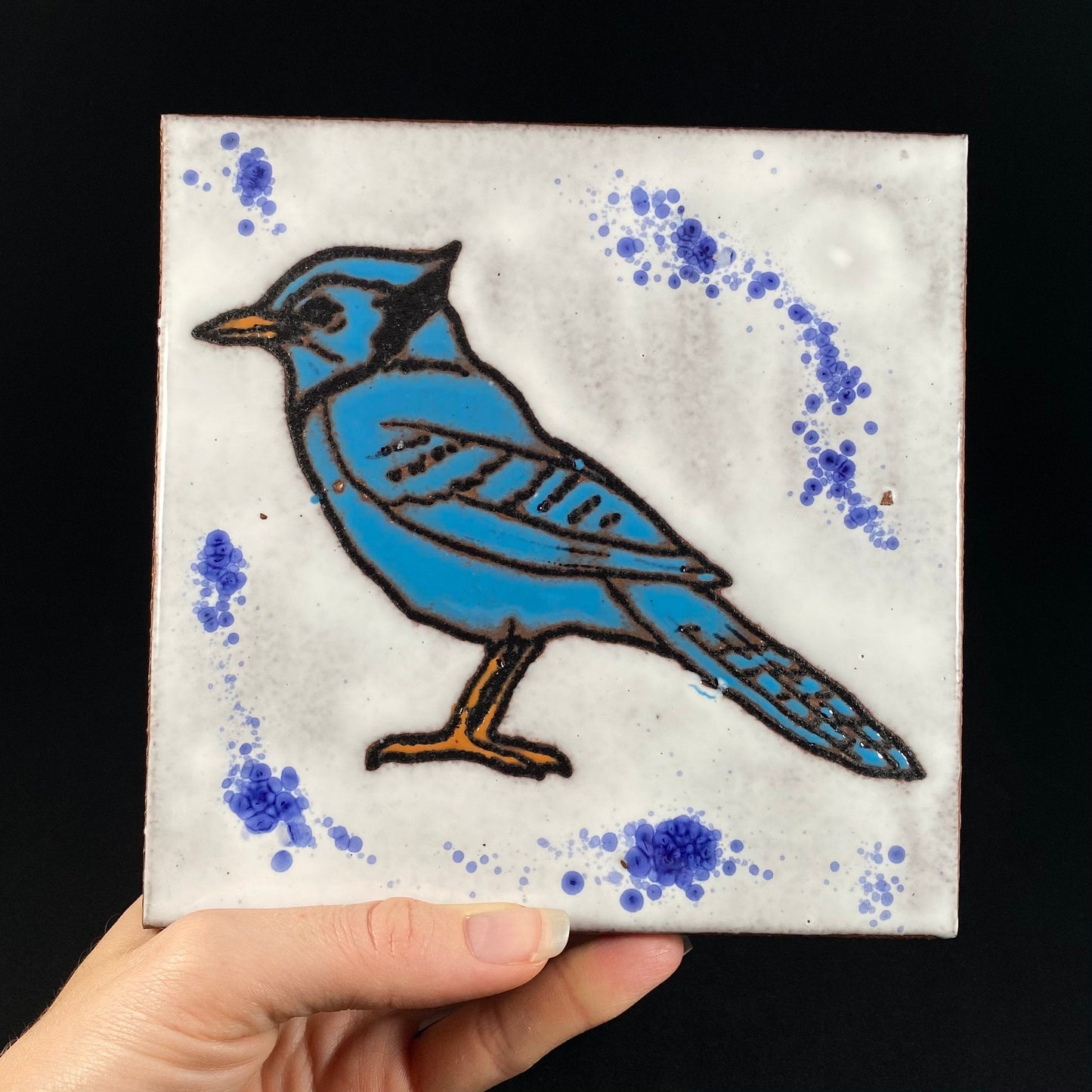 Handmade Glazed Tile, Made in USA - Wall Decor, Table Decor, Trivet