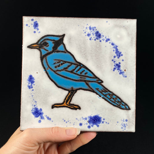 Handmade Glazed Tile, Made in USA - Wall Decor, Table Decor, Trivet