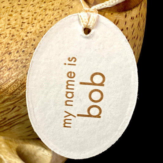 Bob - Hand-carved and Hand-painted Bamboo Duck