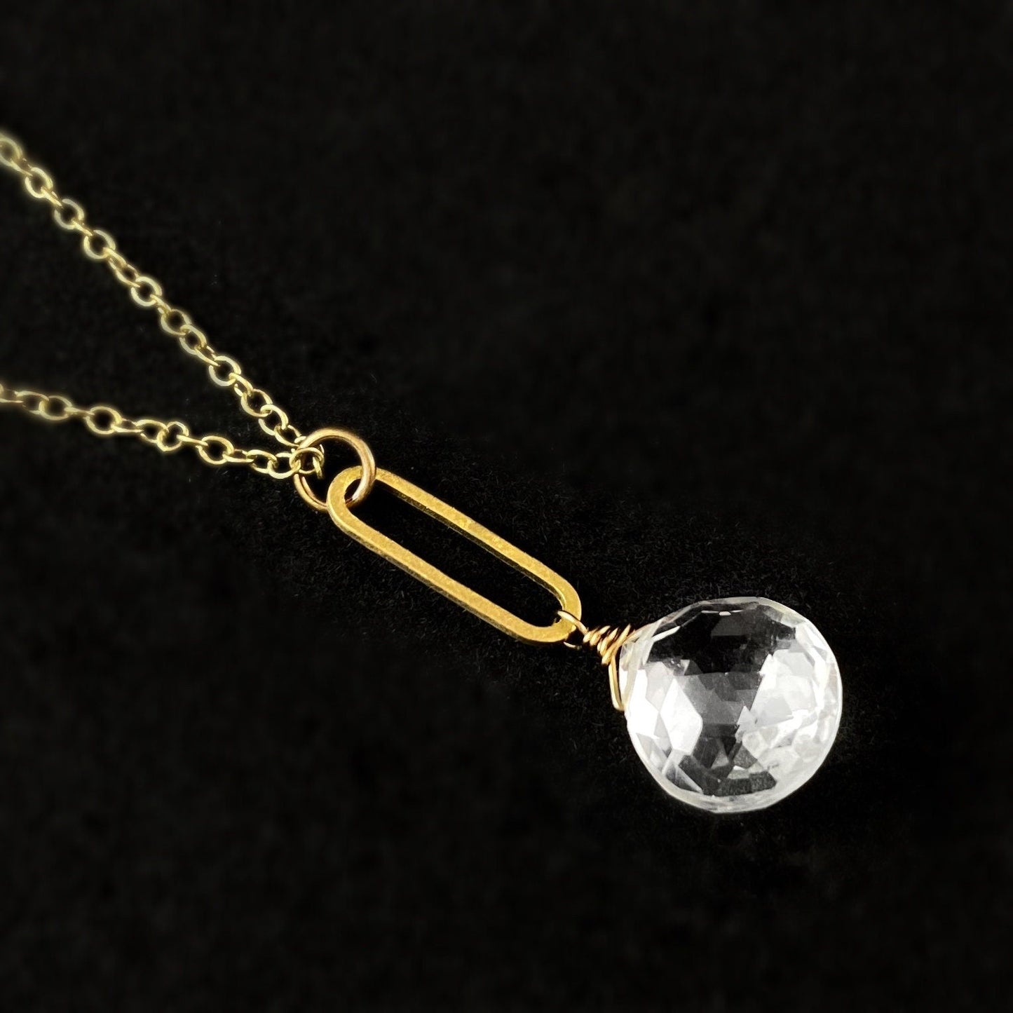 Boho Modern Clear Quartz Necklace