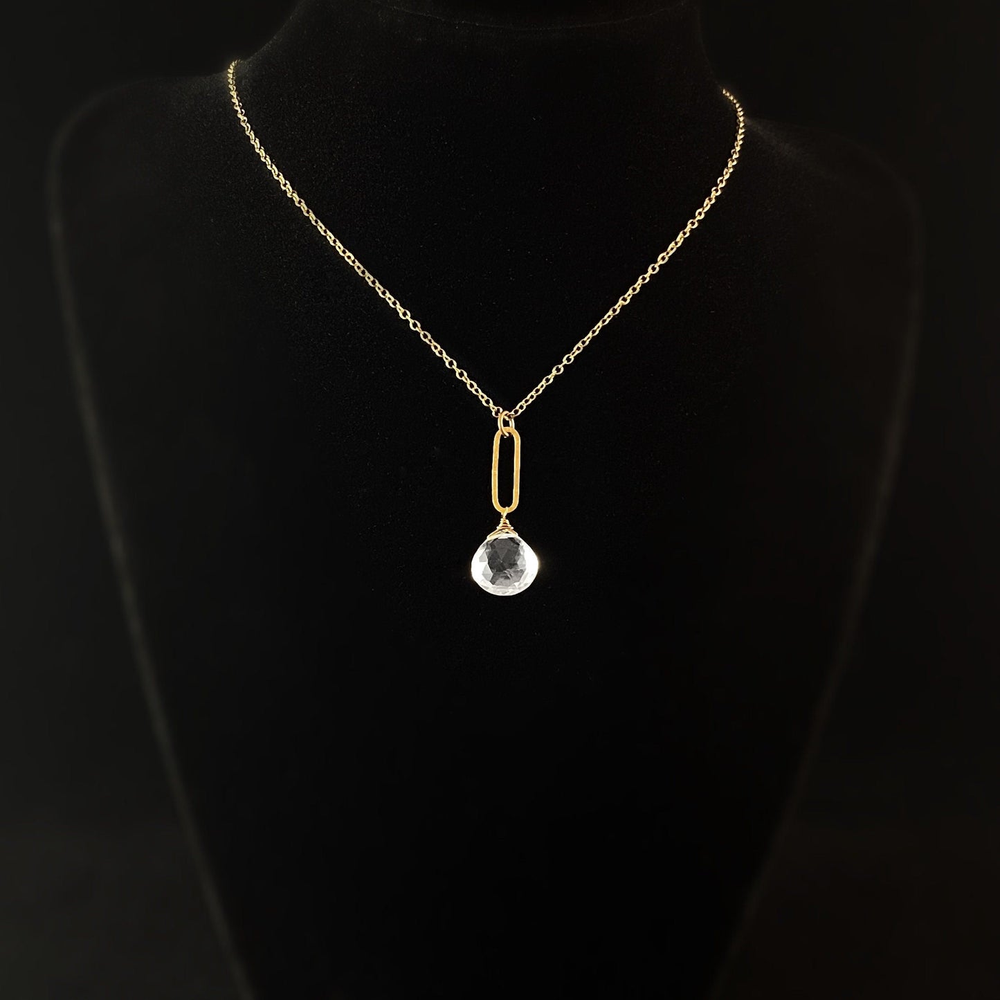 Boho Modern Clear Quartz Necklace