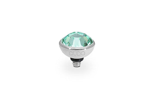 Bottone 10mm Silver - Chrysolite Interchangeable QUDO Stone