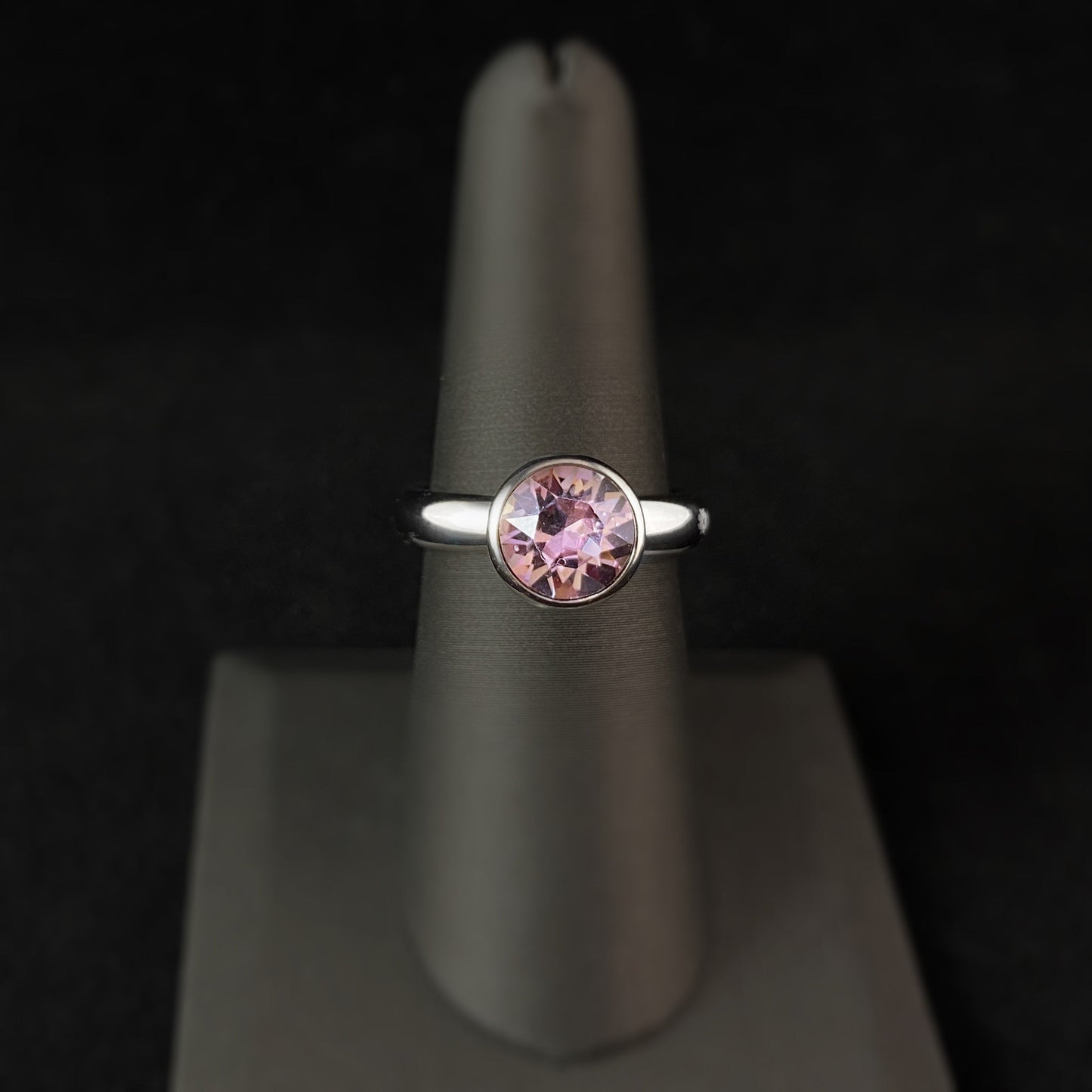 Bottone 10mm Silver - Light Amethyst Interchangeable QUDO