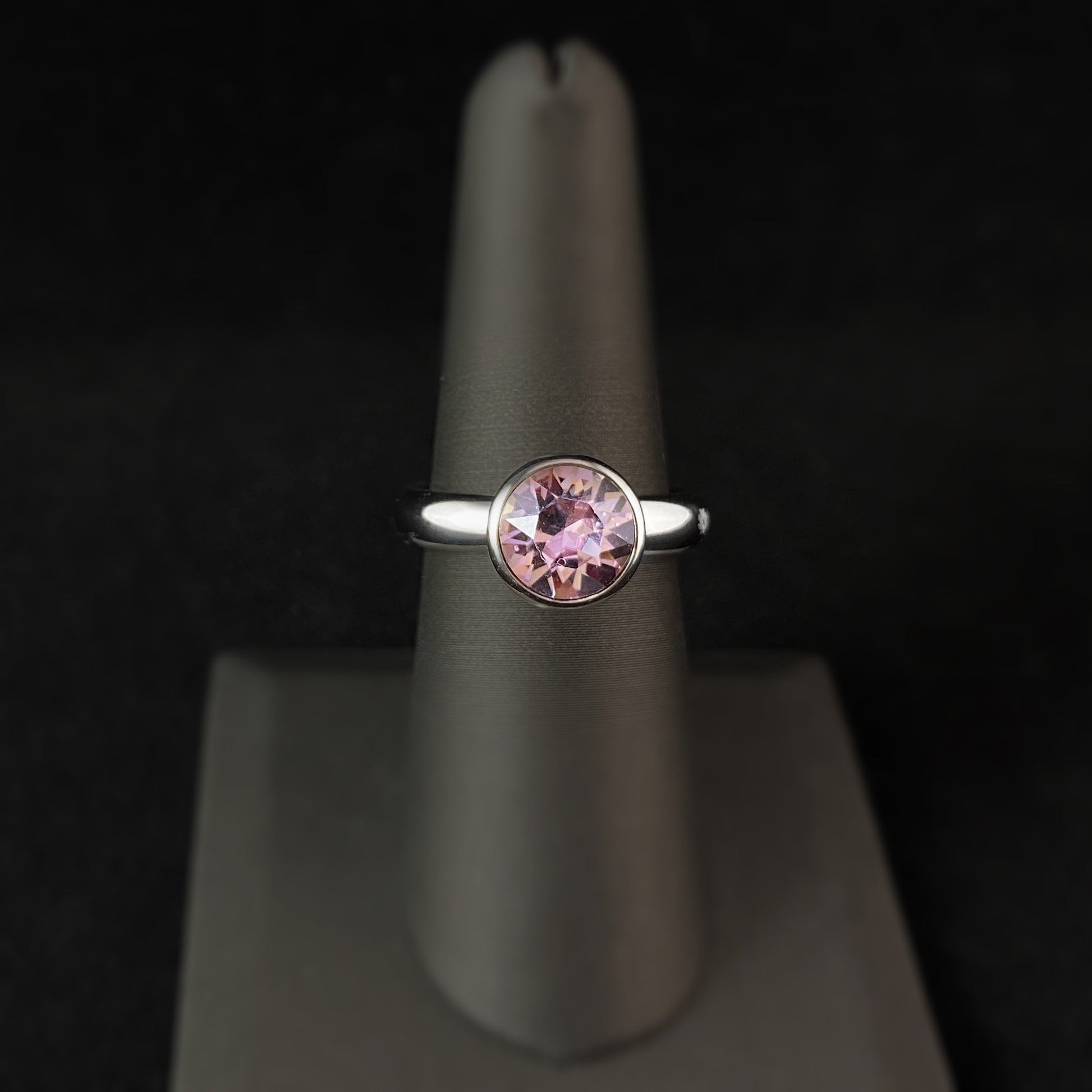 Bottone 10mm Silver - Light Amethyst Interchangeable QUDO