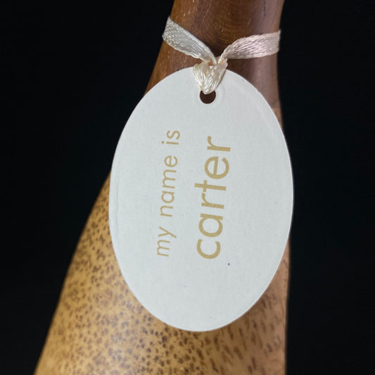 Carter - Hand-carved and Hand-painted Bamboo Duck