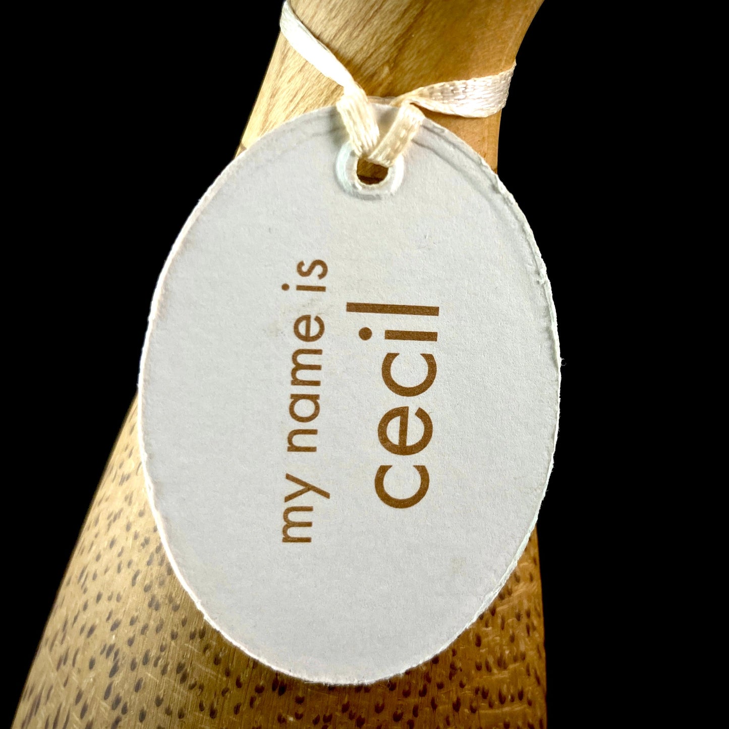 Cecil- Hand-carved and Hand-painted Bamboo Duck