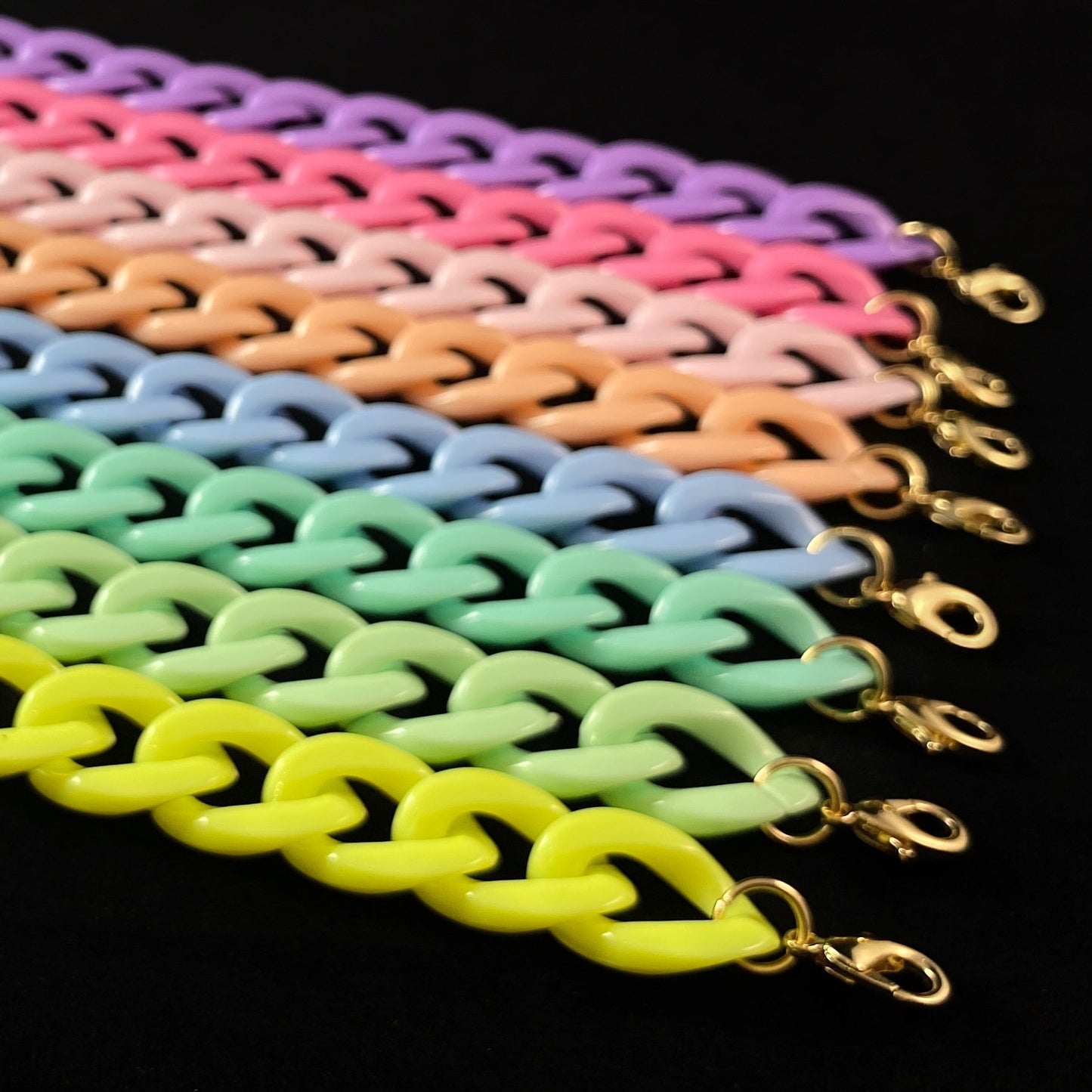 Chunky Chain Link Bracelet - Blue