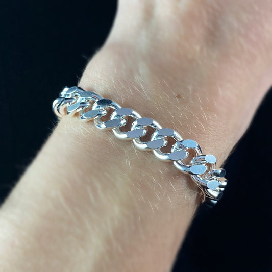 Chunky Silver Minimalist Chain Bracelet - Handmade Nickel Free Ulla Jewelry