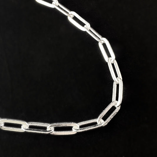 Chunky Silver Statement Chain Necklace - Handmade Nickel Free Ulla Jewelry