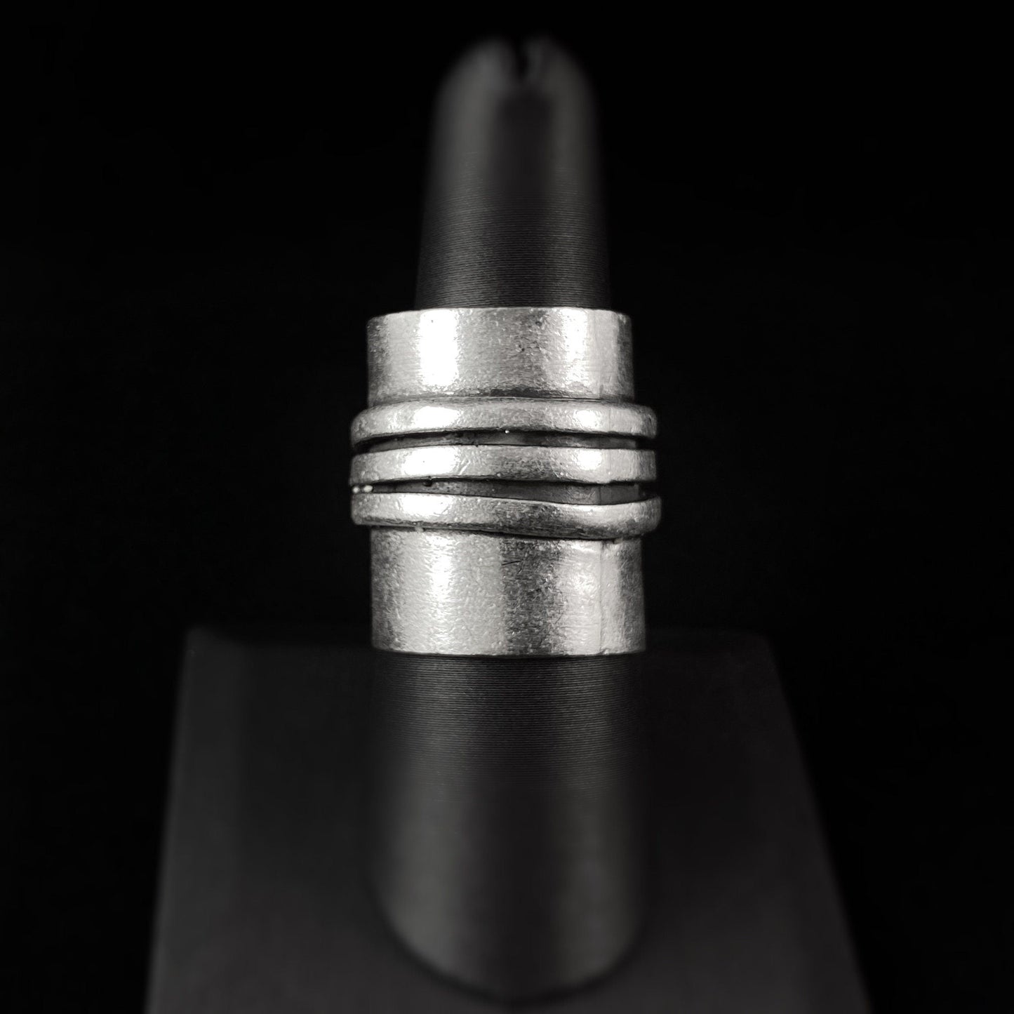 Chunky Silver Statement Ring, Handmade, Nickel Free
