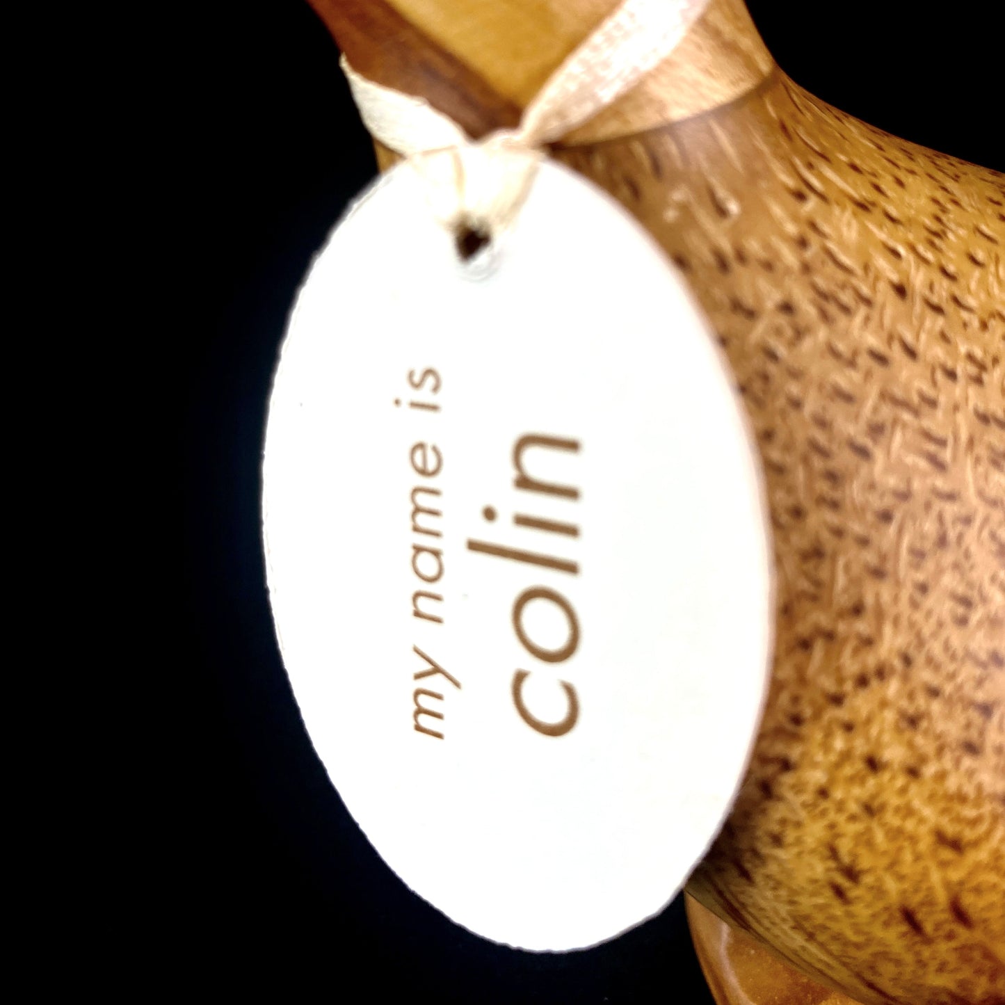 Colin - Hand-carved and Hand-painted Bamboo Duck