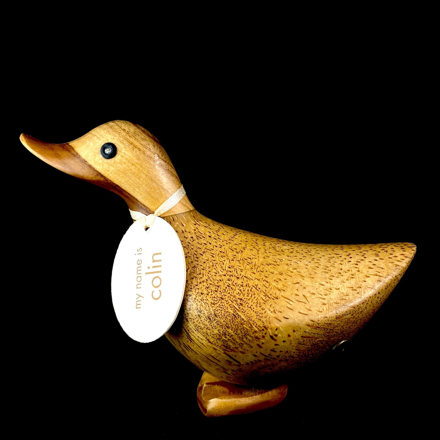 Colin - Hand-carved and Hand-painted Bamboo Duck