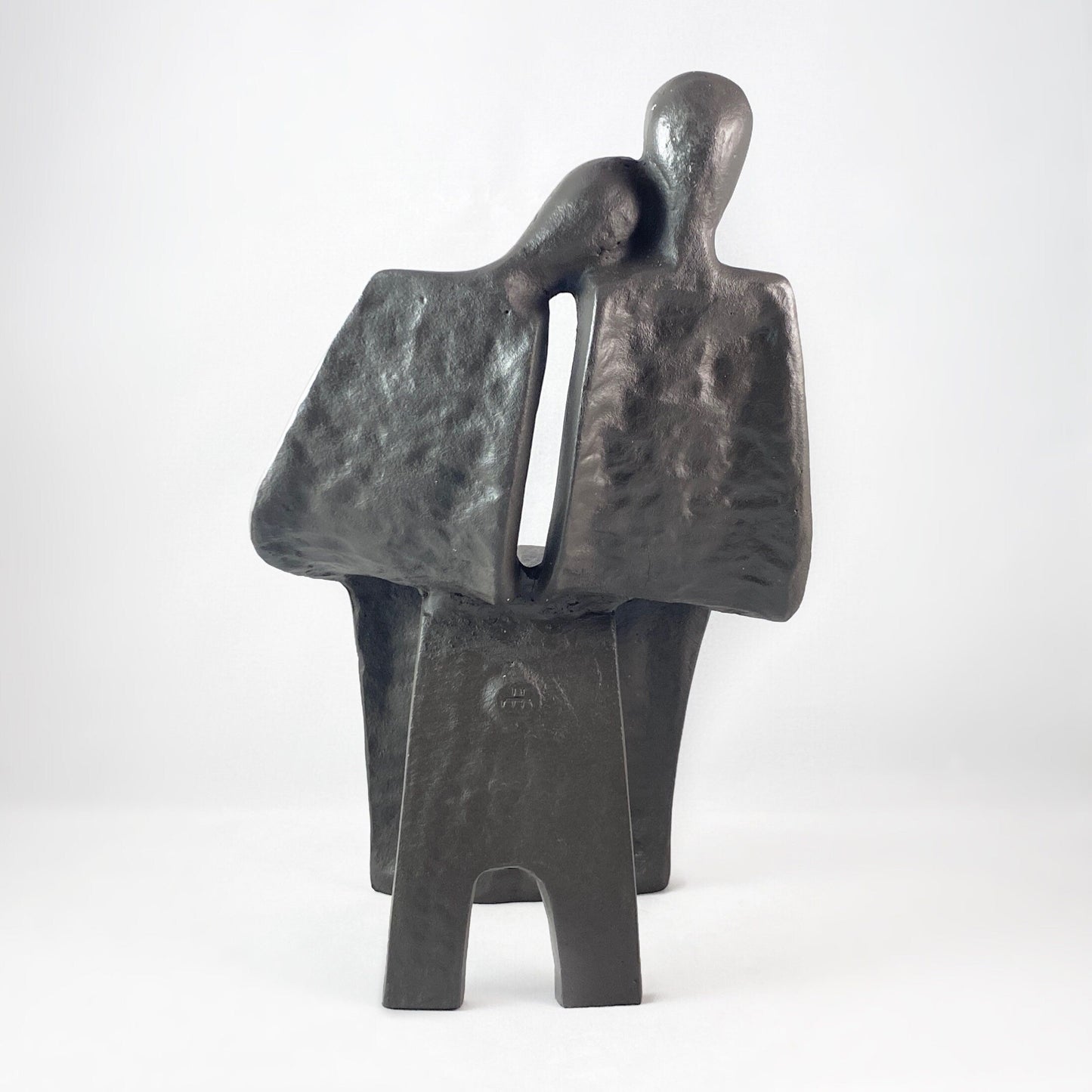 Contemplative Lovers Bronze Sculpture - Unique Home Decor