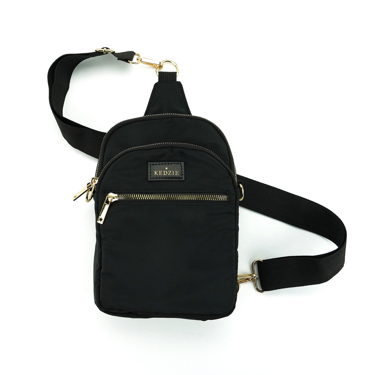 Convertible Sling Crossbody Bag - Black