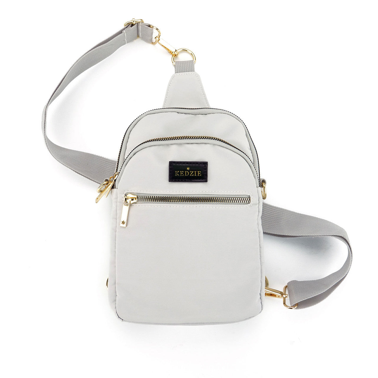 Convertible Sling Crossbody Bag - Gray