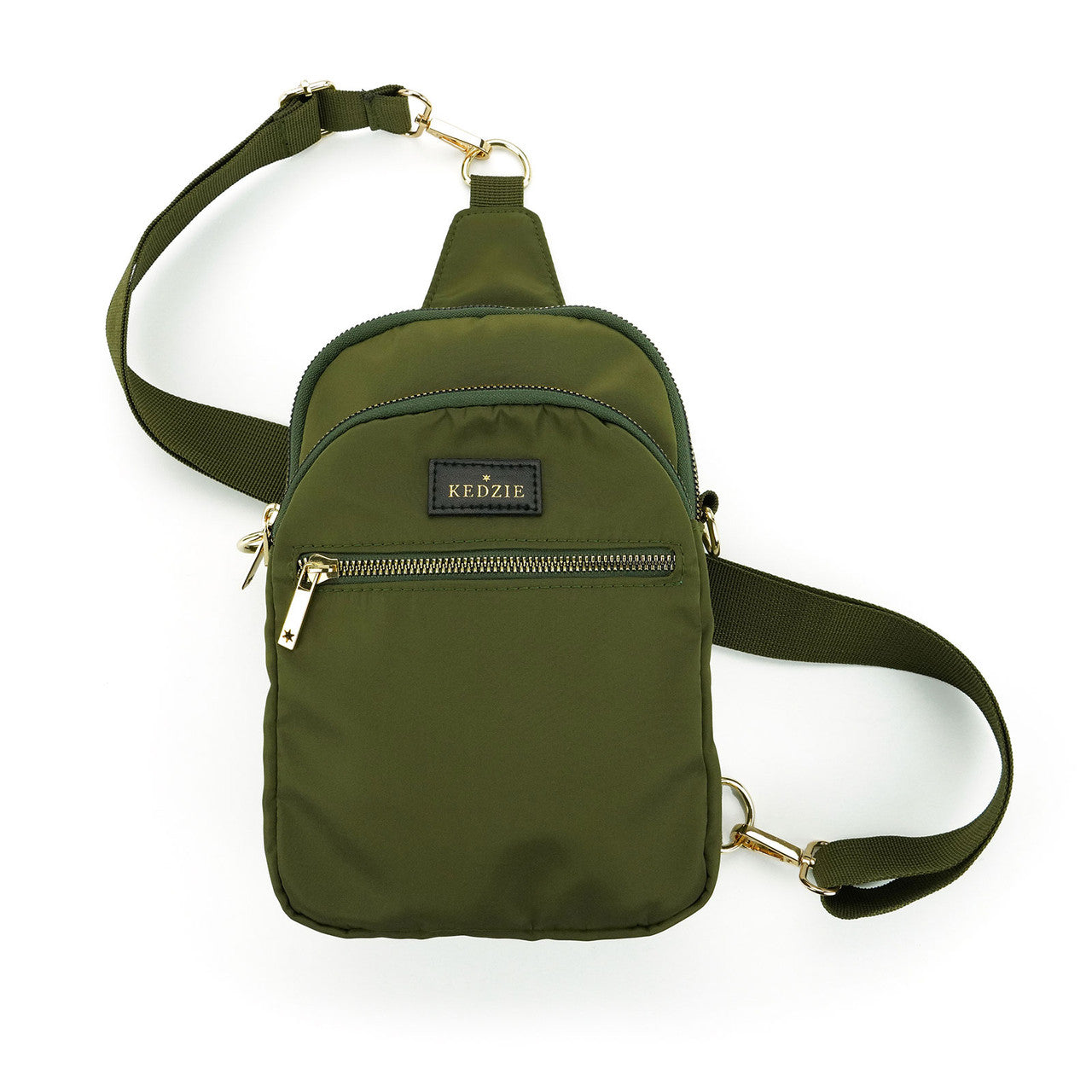 Convertible Sling Crossbody Bag - Olive