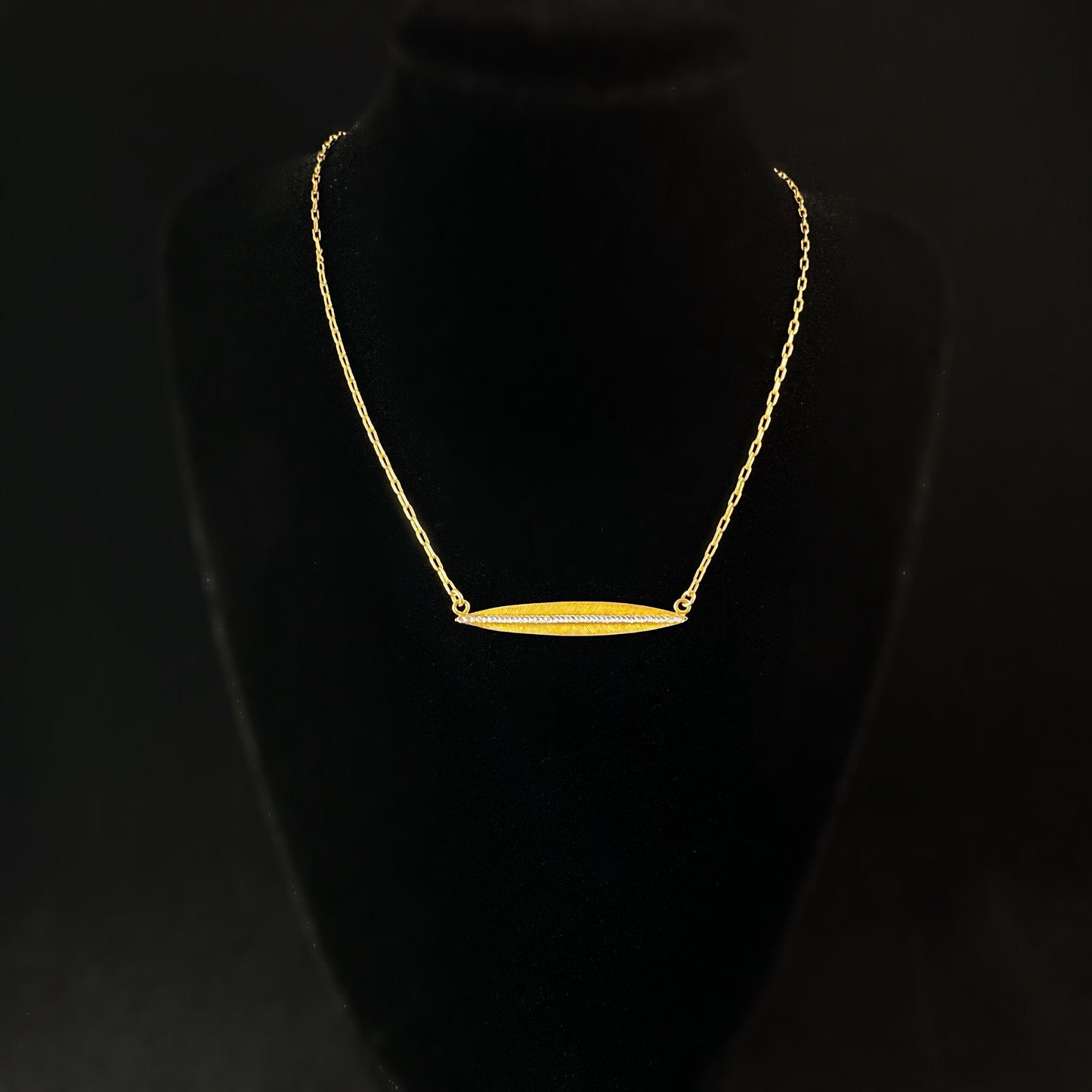 Delicate Gold and Crystal Necklace - La Vie Parisienne by Catherine Popesco