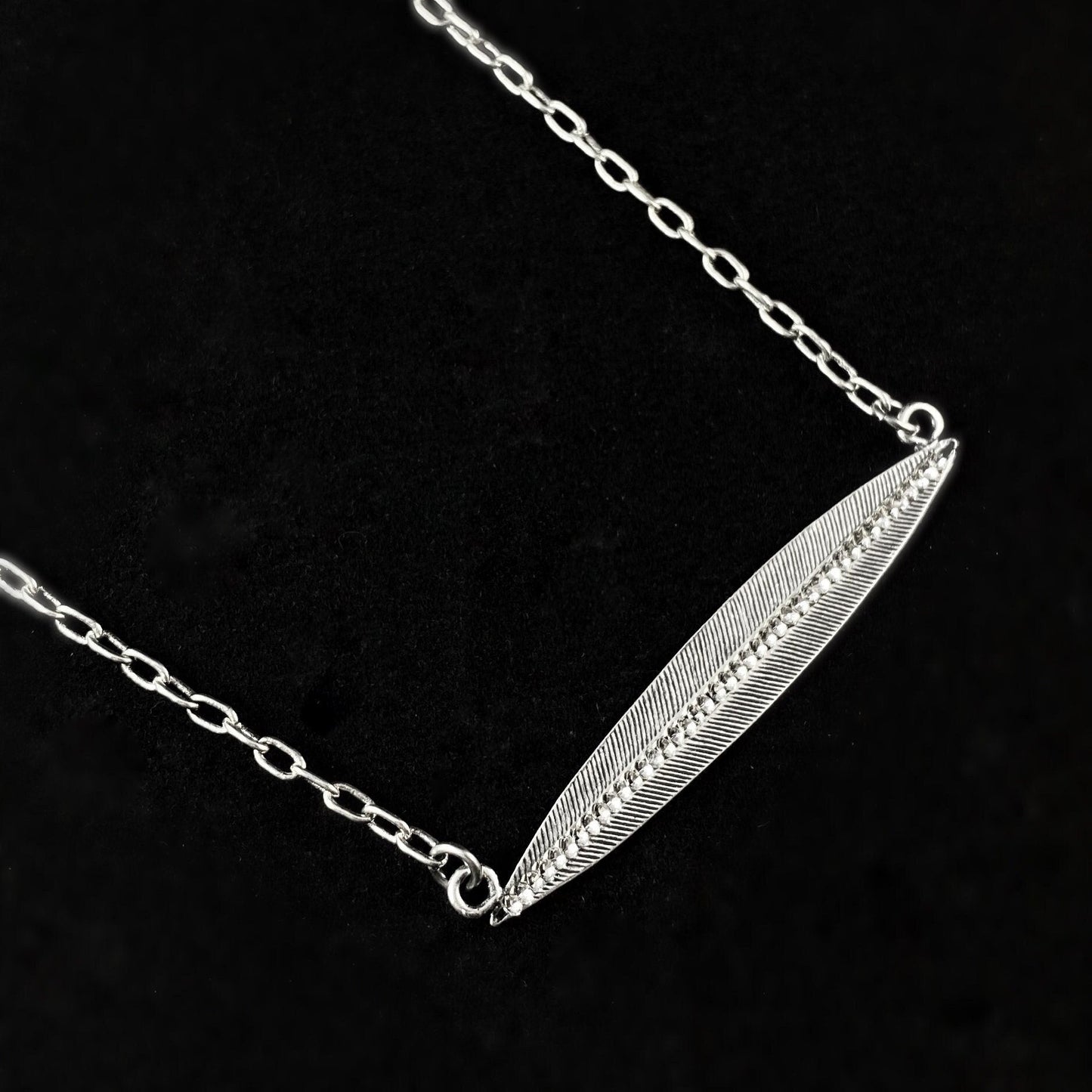 Delicate Silver and Crystal Necklace - La Vie Parisienne by Catherine Popesco