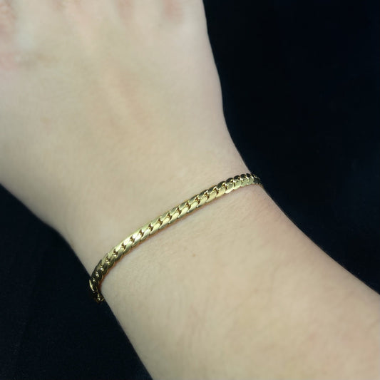 Gold Chain Link Bracelet - Handmade in Spain