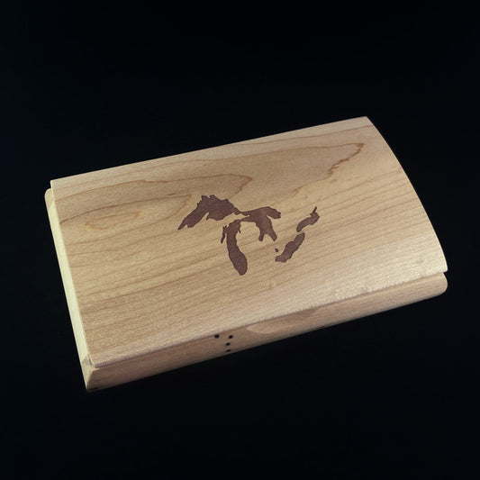Great Lakes Handmade Wooden Box - Birdseye and Spalted Maple