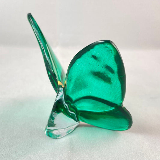 Green Venetian Glass Butterfly - Handmade in Italy, Colorful Murano Glass