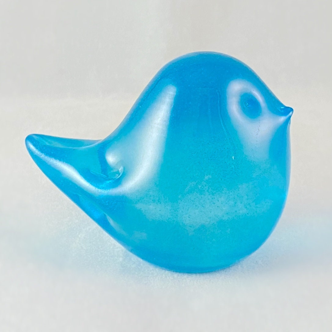 Hand Blown Glass Bird, #8 - Unique Decor, Made in USA