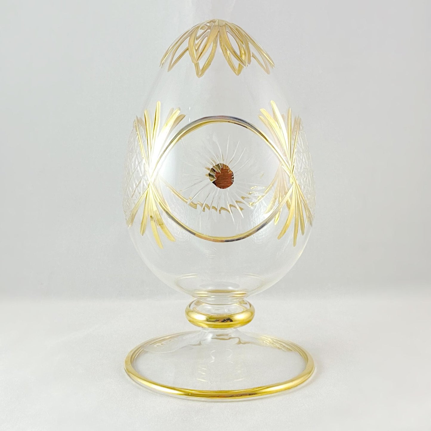 Hand Blown Glass Tabletop Egg - 5 Inch