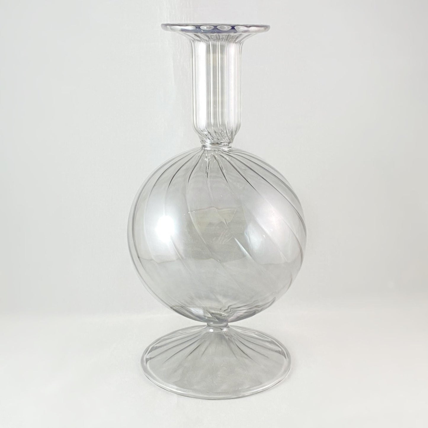 Hand Blown Glass Vase - Smoky