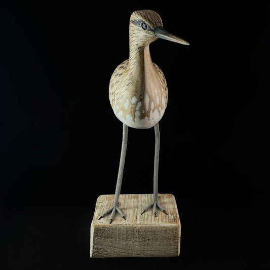 Hand Carved, Hand-painted Wooden Sandpiper