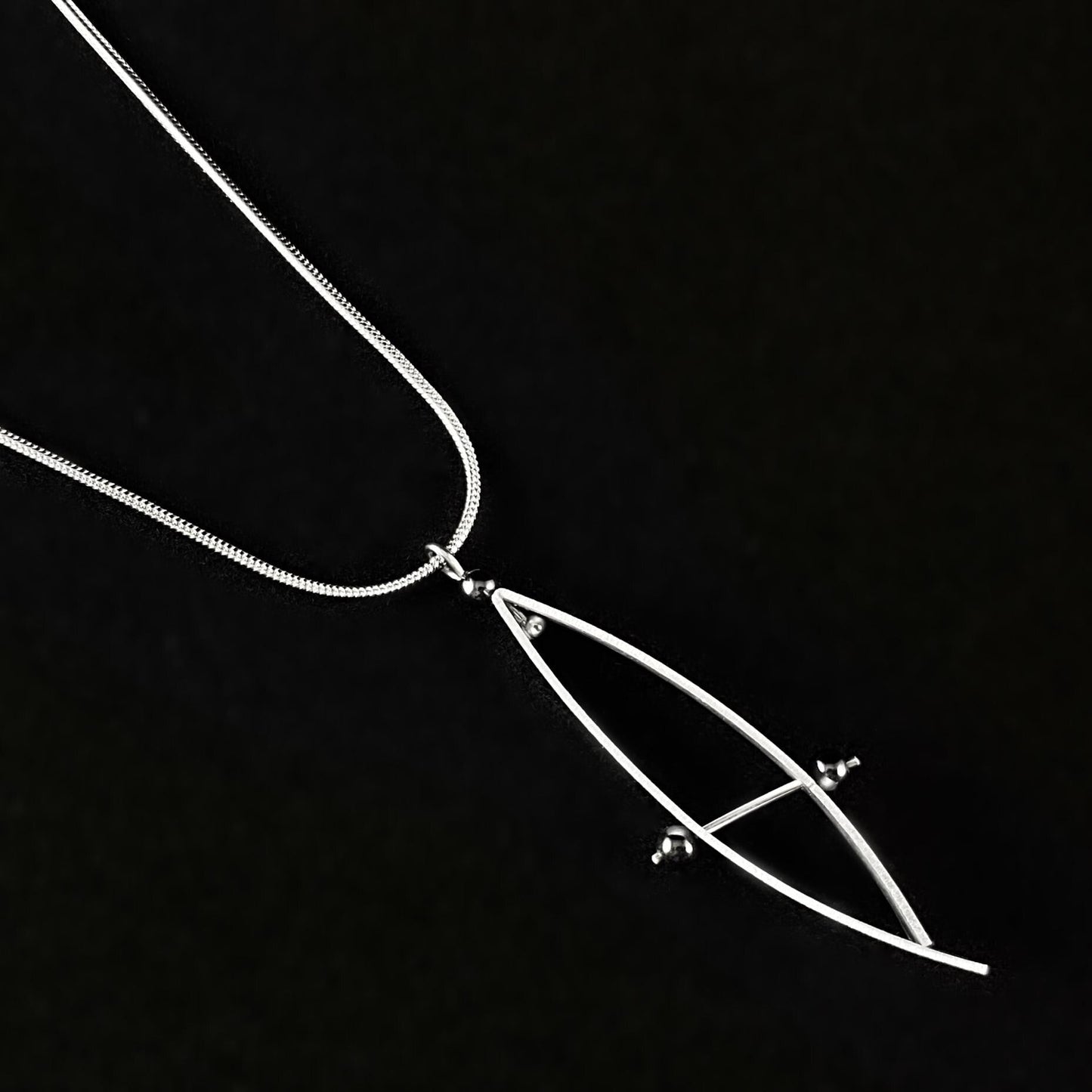 Handmade Aluminum Archer Necklace, Hypoallergenic Lightweight - JR Franco Jewelry
