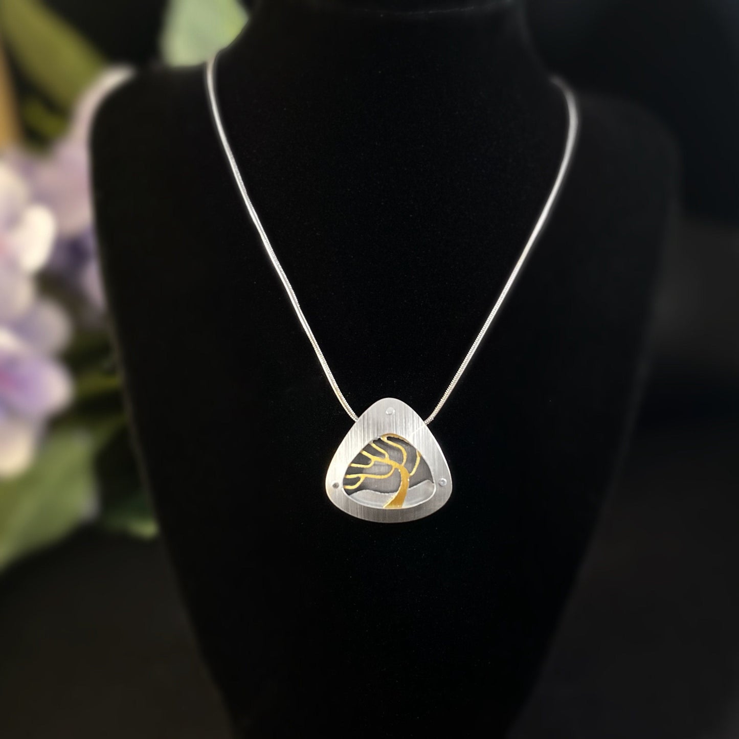 Handmade Aluminum Tree of Life Necklace, Hypoallergenic Lightweight - JR Franco Jewelry