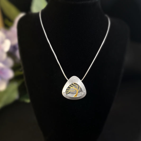 Handmade Aluminum Tree of Life Necklace, Hypoallergenic Lightweight - JR Franco Jewelry