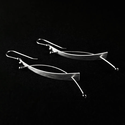 Handmade Aluminum Twin Sway Earrings, Hypoallergenic Lightweight - JR Franco Jewelry