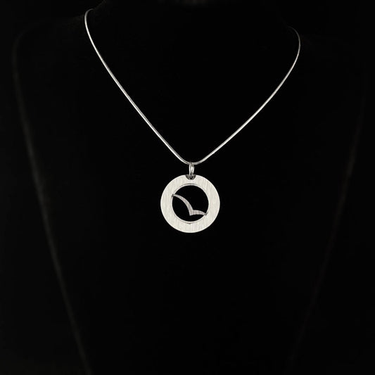 Handmade Aluminum Wings Pendant Necklace, Hypoallergenic Lightweight - JR Franco Jewelry