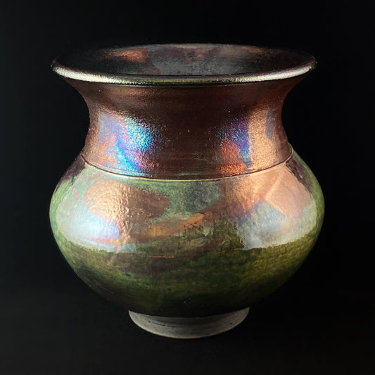 Handmade Anya Vase, Raku Art Pottery, Decorative Pottery