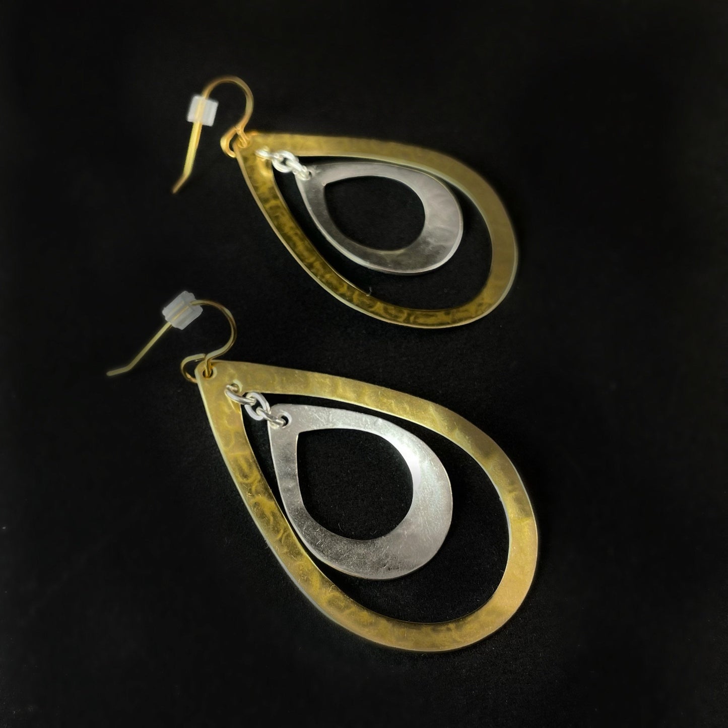 Handmade Geometric Dangle Earrings, Made in USA