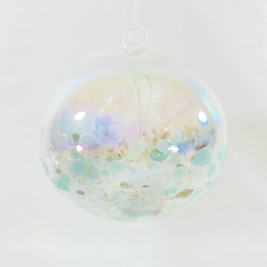 Handmade Glass Fairy Ball - Mint Green