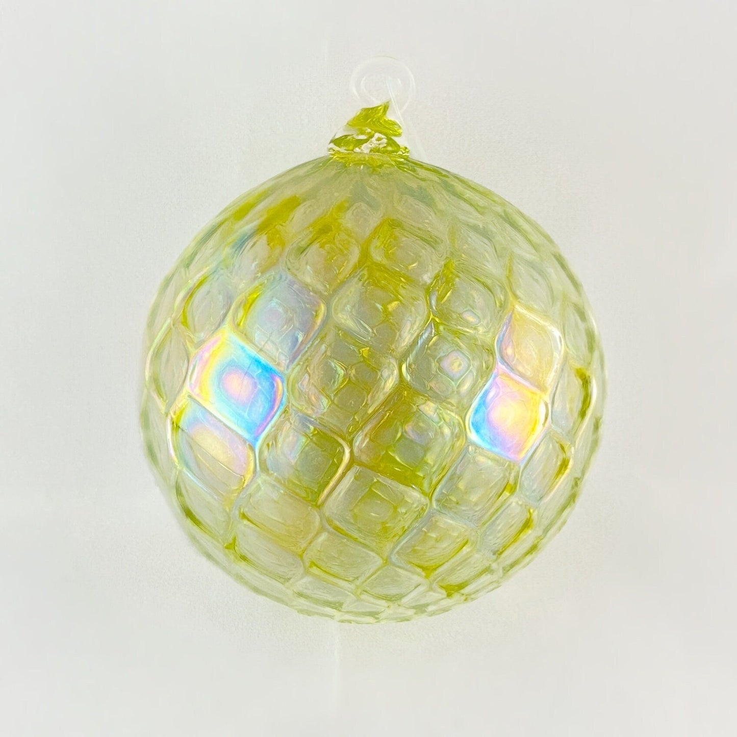 Handmade Glass Friendship Ball - Chartreuse