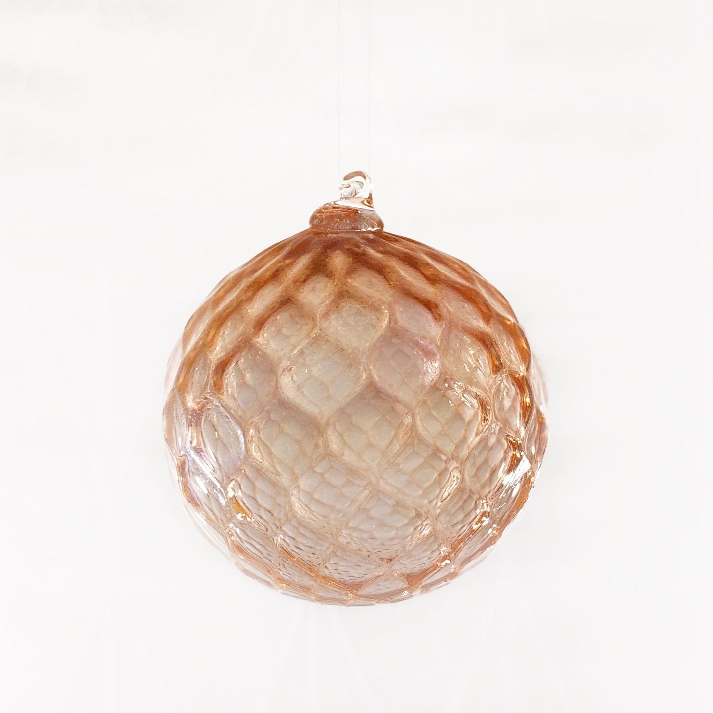Handmade Glass Friendship Ball - Rose Pink